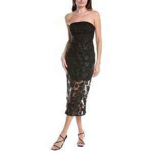 Sam Edelman Womens  3D Rose Lace Dress, Black